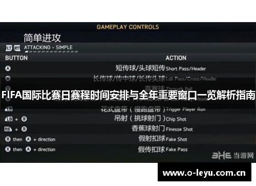 FIFA国际比赛日赛程时间安排与全年重要窗口一览解析指南 FIFA国际比赛日赛程时间安排与全年重要窗口一览解析指南